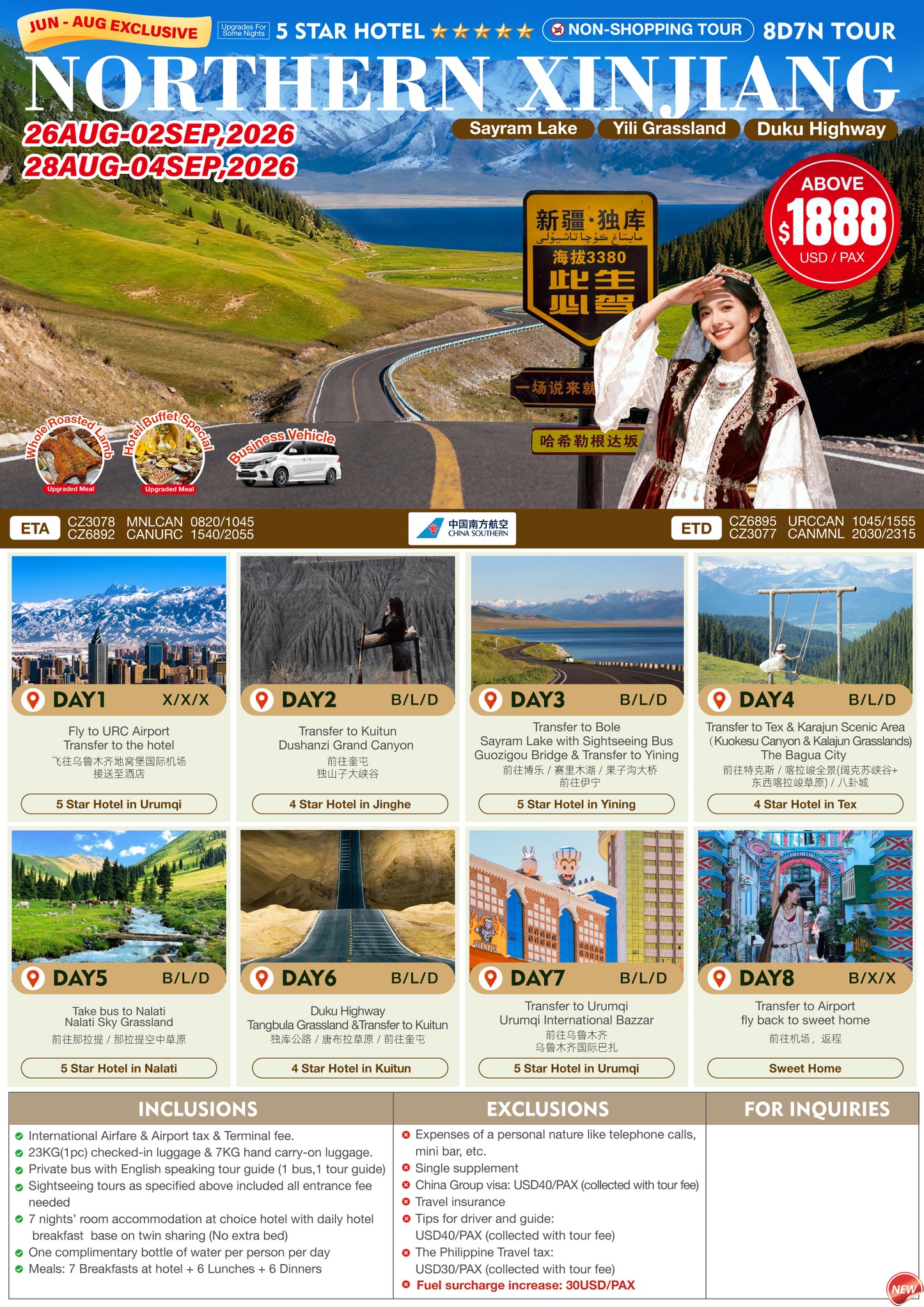 Northern Xinjiang 8D7N Experience 2026