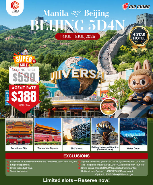 Beijing 5D4N Experience 2026