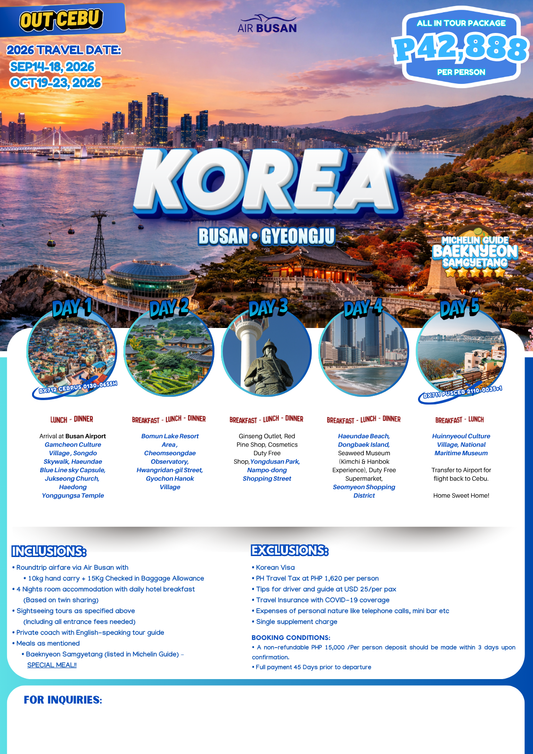 Korea 5D4N Experience 2026