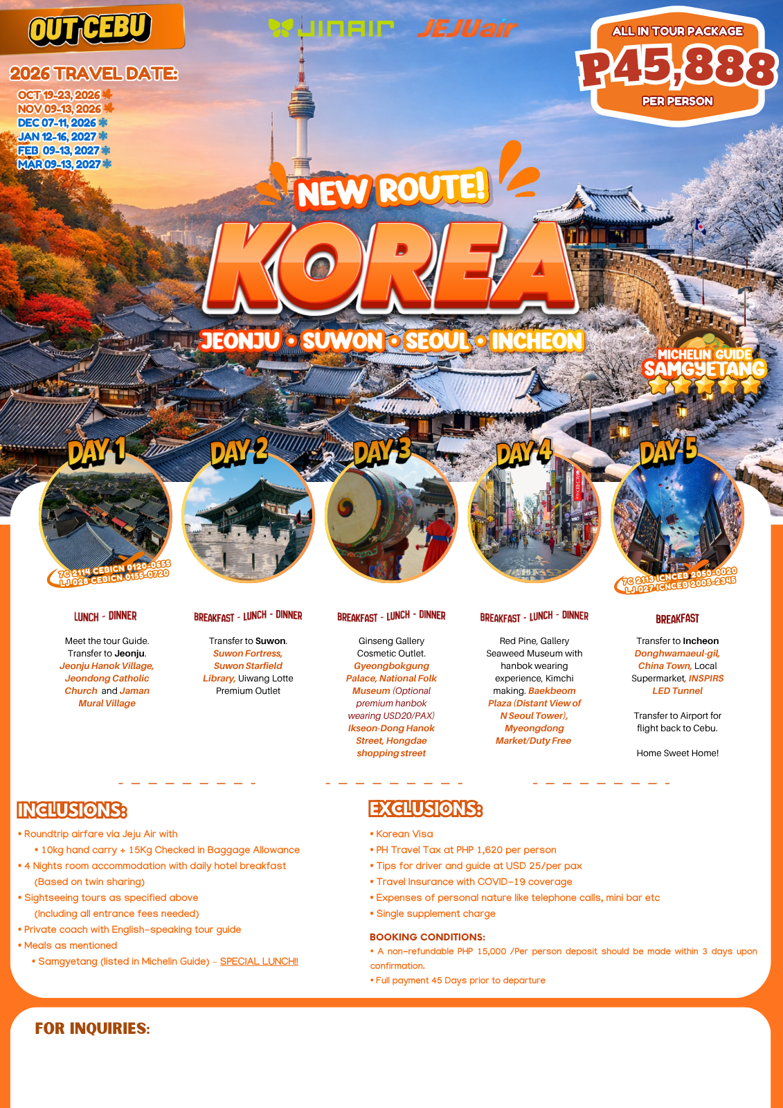 Korea 5D4N Experience 2026