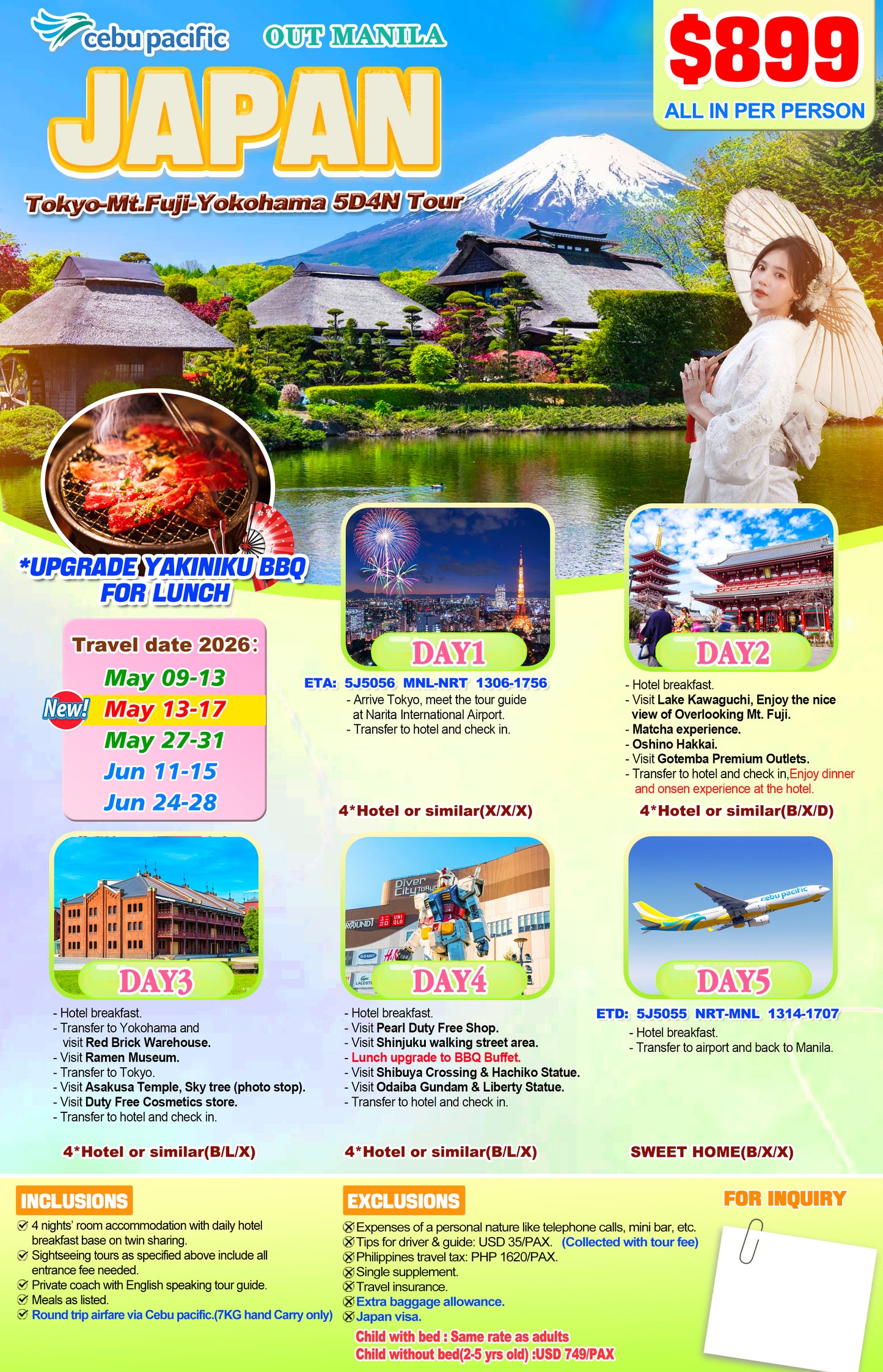 Japan 5D4N Premium Experience 2026
