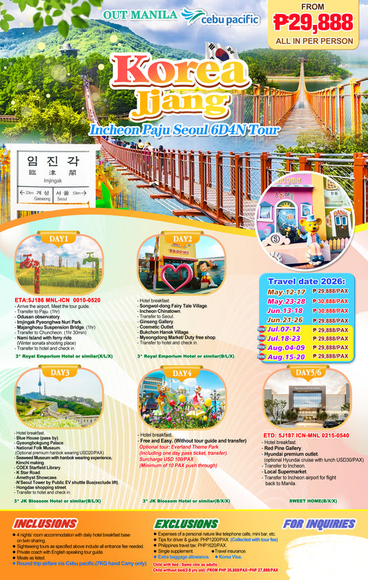 Korea Jjang 6D4N Experience 2026