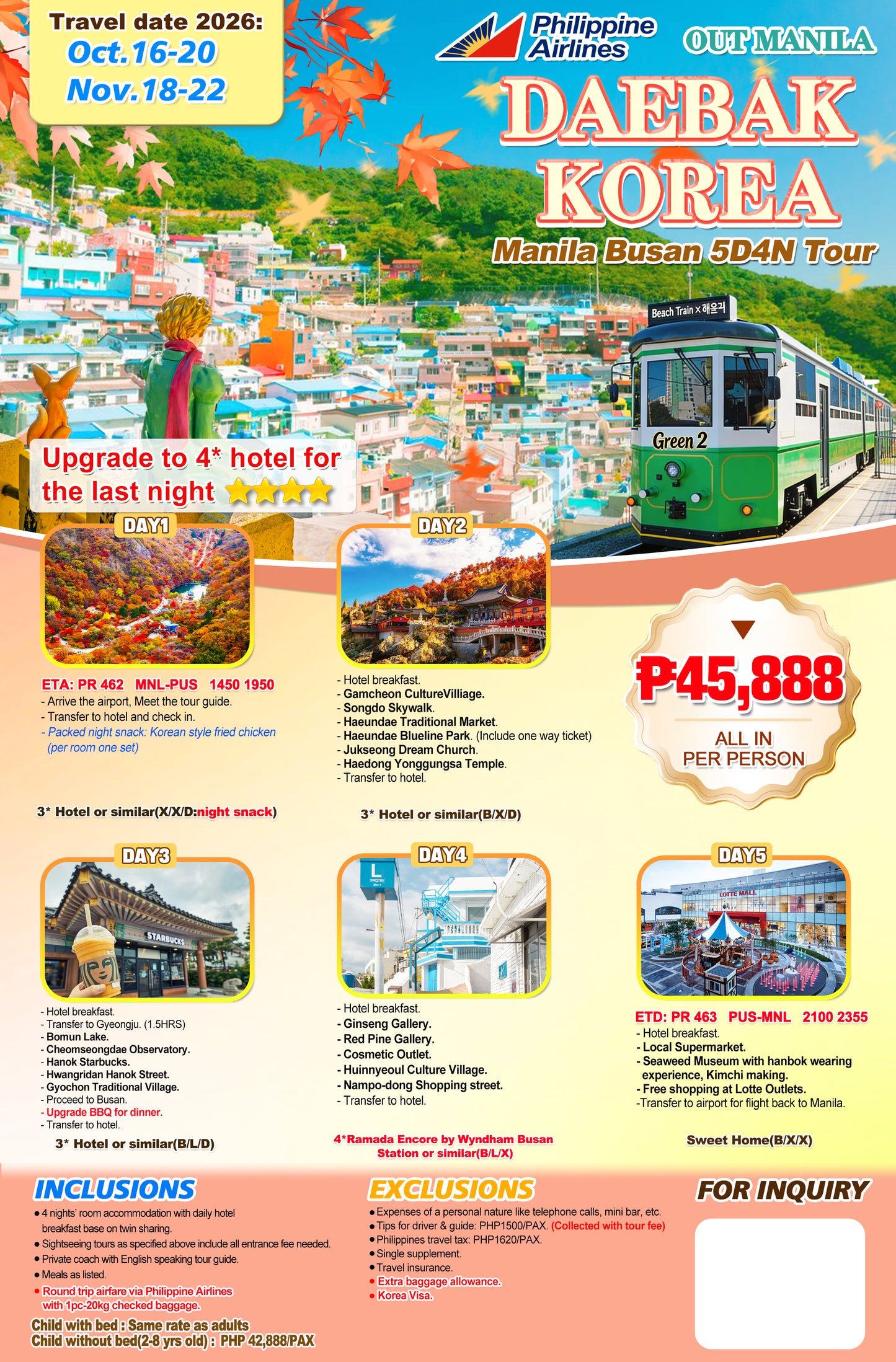 Daebak Korea 5D4N Experience 2026